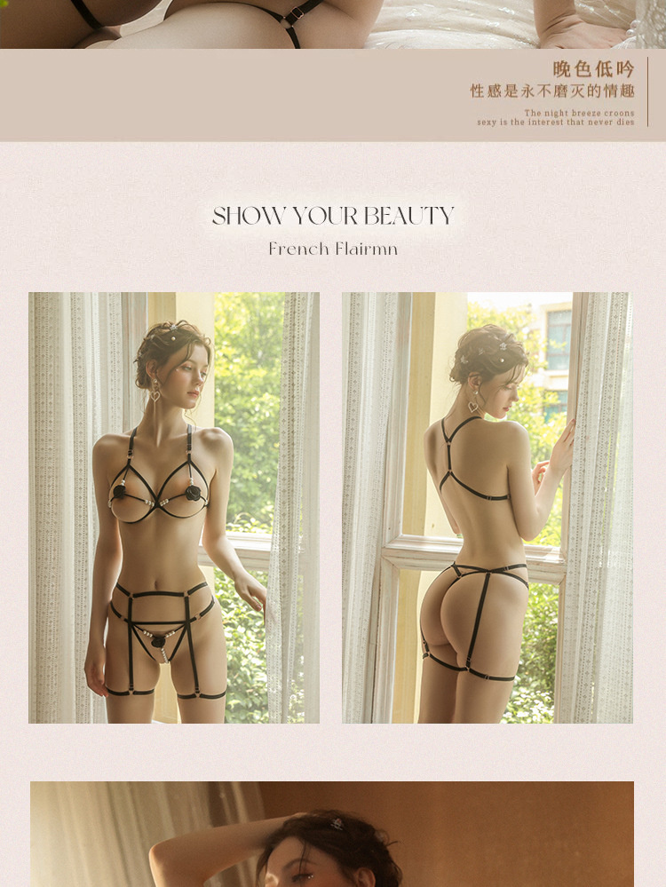情趣內衣服小胸顯大調情玫瑰串珠三點式誘惑床上激情套裝03.jpg