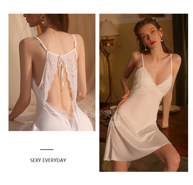 瑰若大碼性感純色睡衣休閑舒適吊帶睡裙04.jpg